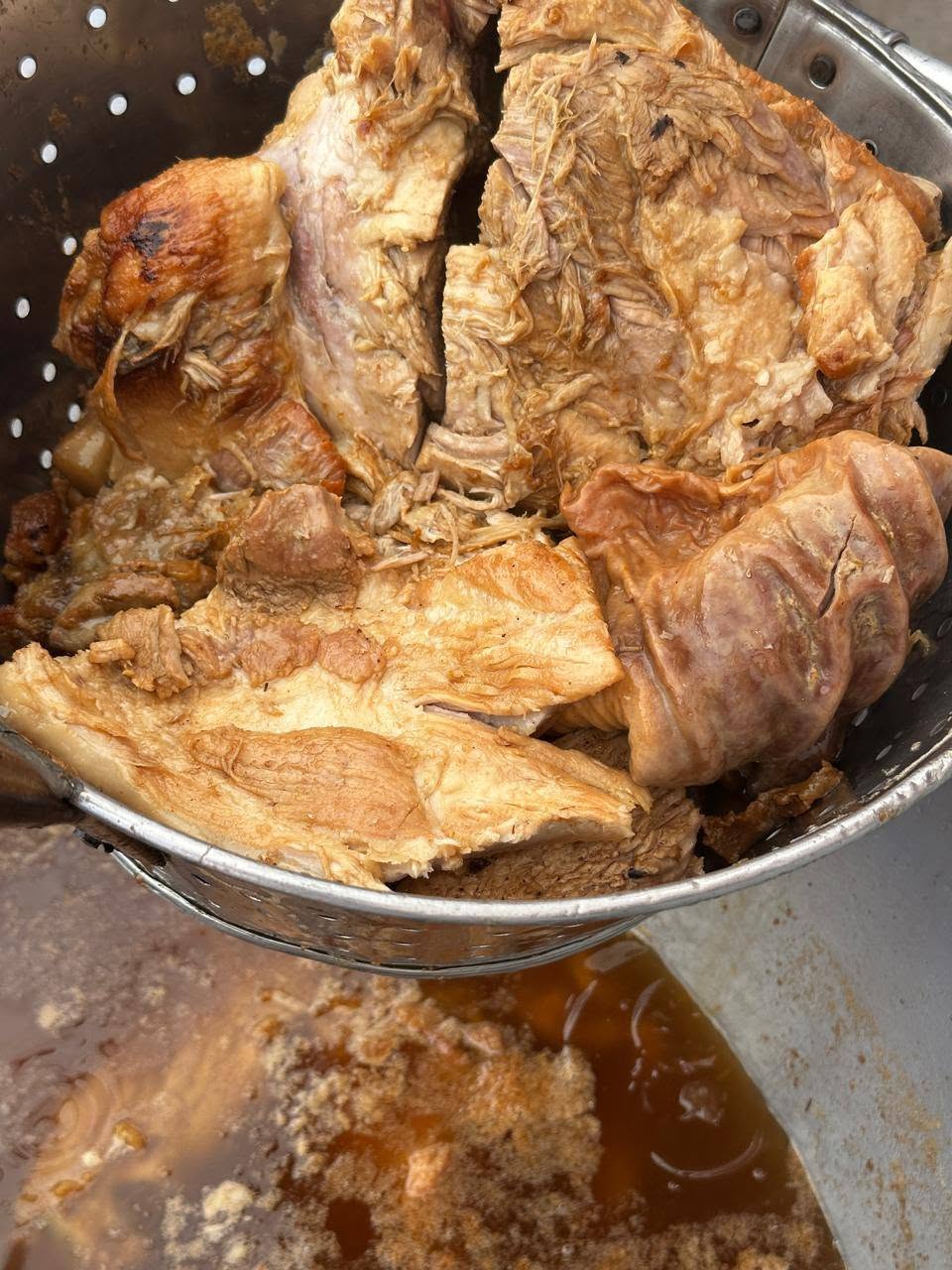 Carnitas tradicionales recién hechas